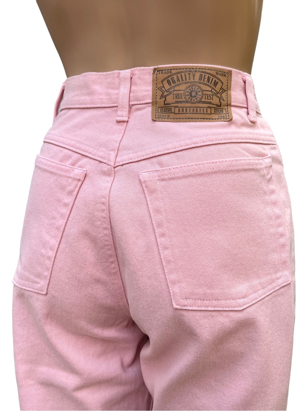 Vintage 90s Pink High Rise Mom Jeans 25”